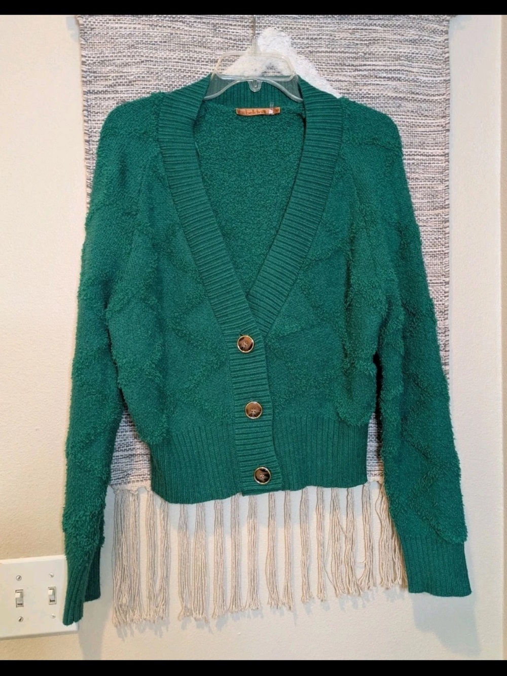 Belldini Green Cardigan, Women's Size Medium